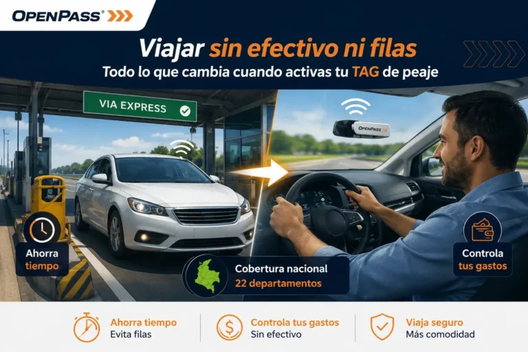 OpenPass | Viajar sin efectivo ni filas: todo lo que cambia cuando activas tu TAG de peaje Viajar sin efectivo ni filas