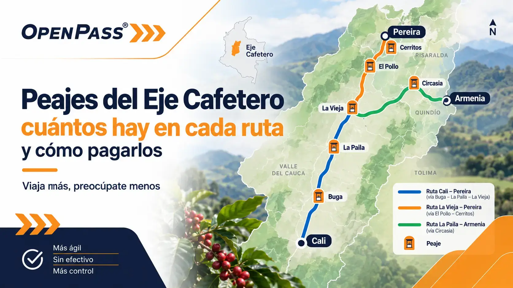 peajes eje cafetero